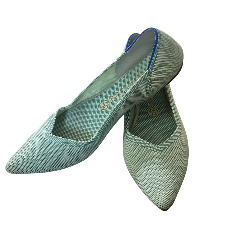 Rothy's The Point Mint Green Size 9.5 Rare